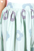 Poplin Midi Skirt  In Block Print